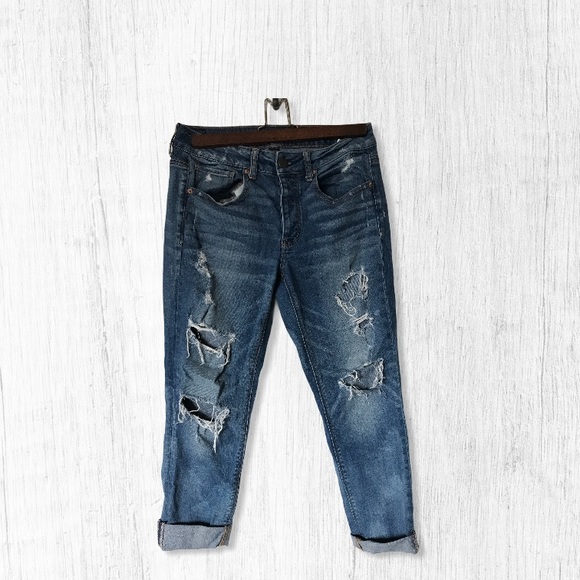 American Eagle Outfitters Denim - American Eagle Distressed Cuffed Jeans